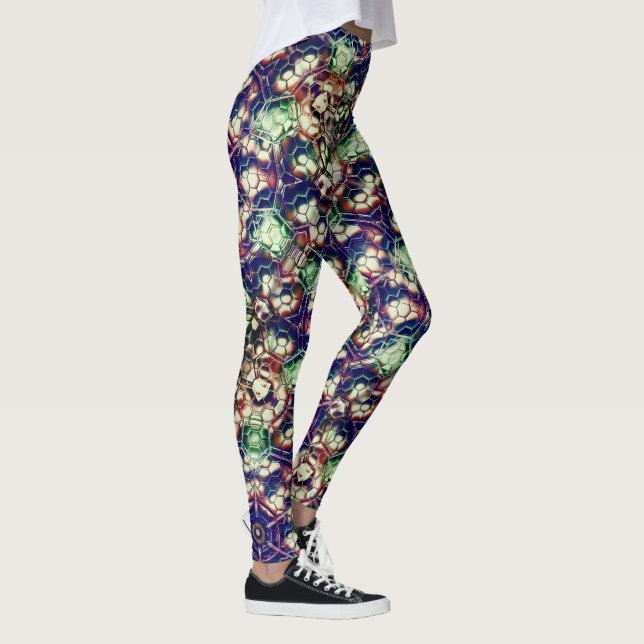 Legging Marrom verde de equipes, camuflagem no estilo de c (Direita)