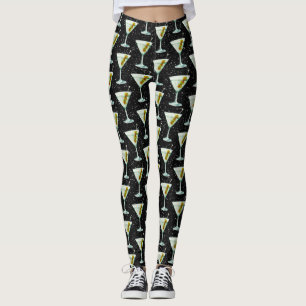 Legging Martini Cocktail Pattern