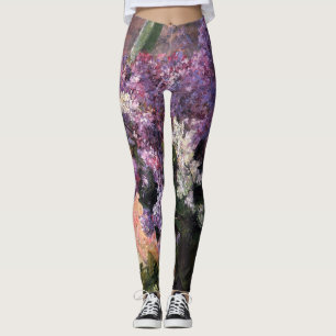 Legging Mary Cassatt - Lilases em uma janela
