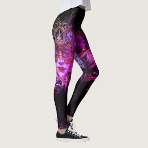 Legging Mascarada mascara gótica vitoriana elegante