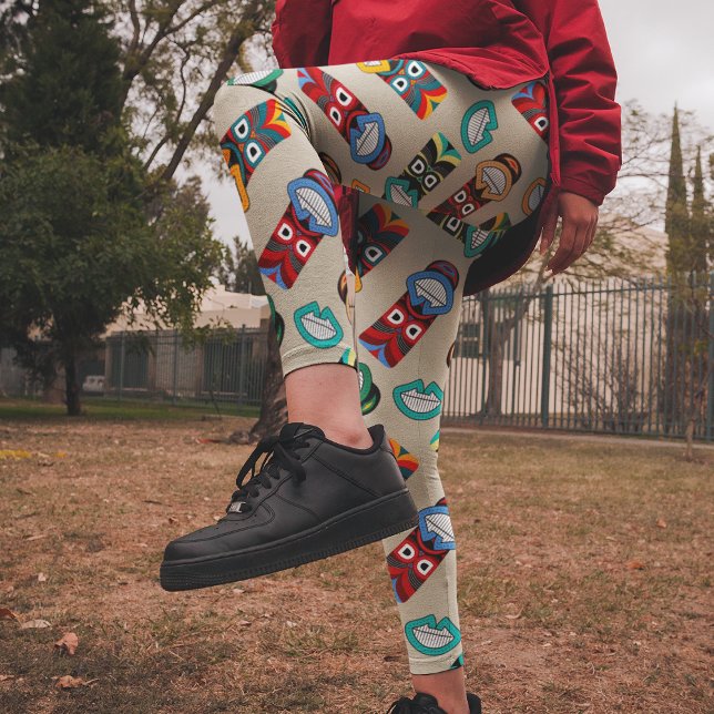 Legging Máscaras Tribais Étnicas (Criador carregado)