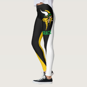 Legging Mascote Preto/Verde/Dourado/Branco do Ventilador d