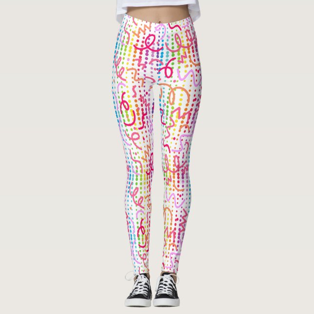 Legging Massa de Contas Coloridas (Frente)