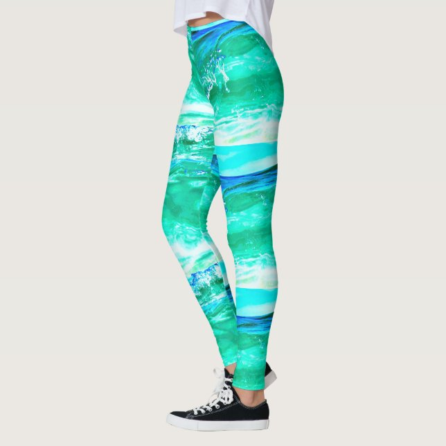 Legging Maui acena Thunder_Cove azul/verde (Esquerda)