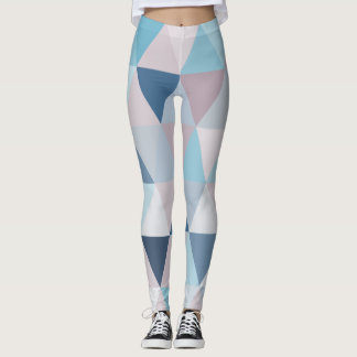Legging Mauve Blue Triangles A