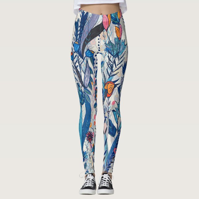 Legging Maximalist Colorful Garden (Frente)
