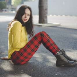 Legging McQueen Tartan Red Black