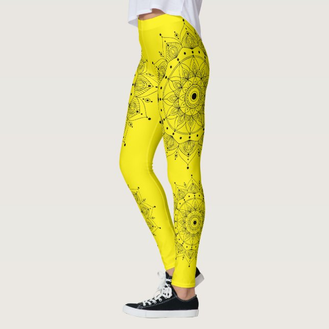 Legging Meditation - Mandala Symbol  (Esquerda)