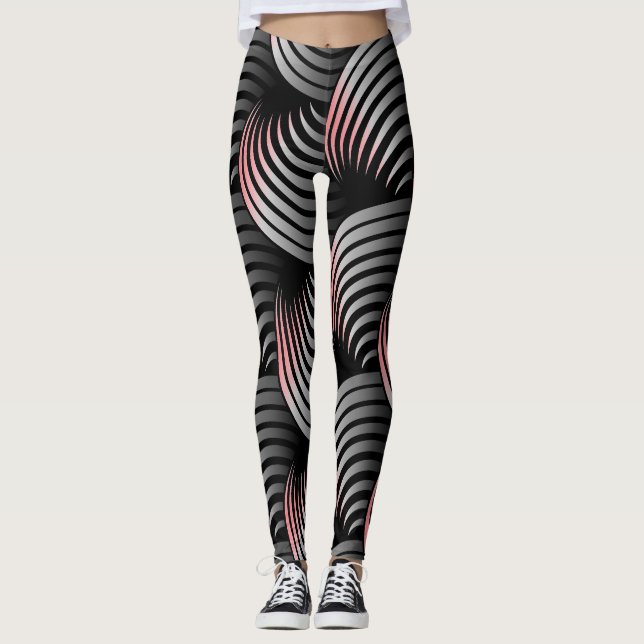 Legging Meia branca girando em fundo preto (Frente)