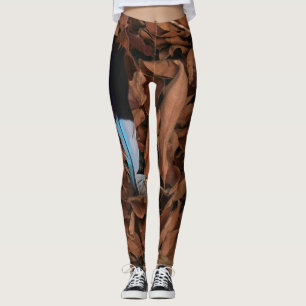 Legging Meia-calça Magic Feather on Baobab Leaves
