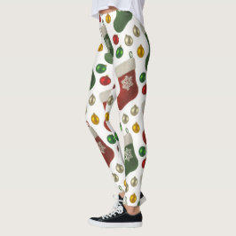 Legging Meia do Papai Noel