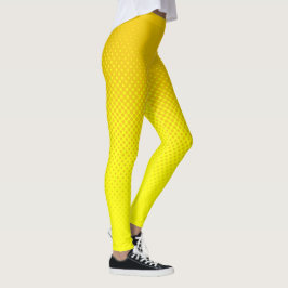 Legging Meia-tona de mostarda e amarelo