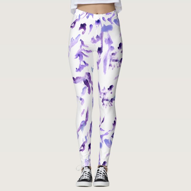 Legging Meias-calças roxas (Frente)