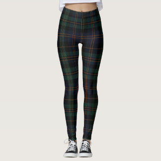 Legging Meias-calças Tartan Meia-noite