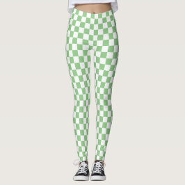 Legging Meias-calças Xadrez