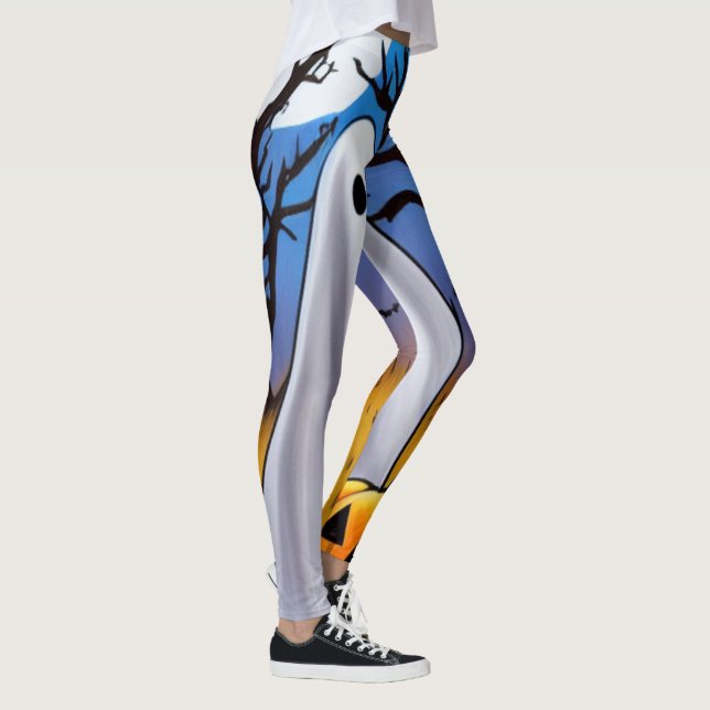 Legging Meias de Fantasma de Halloween (Direita)