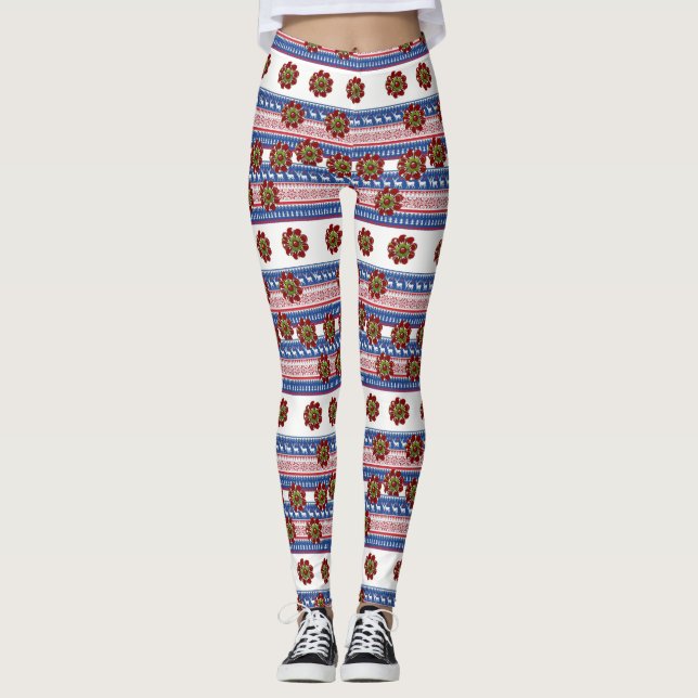 Legging Meias de Natal (Frente)