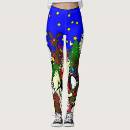Legging Meias de Natal Engraçadas