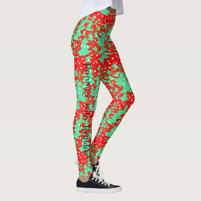 Legging Meias de Natal para Correr (Direita)