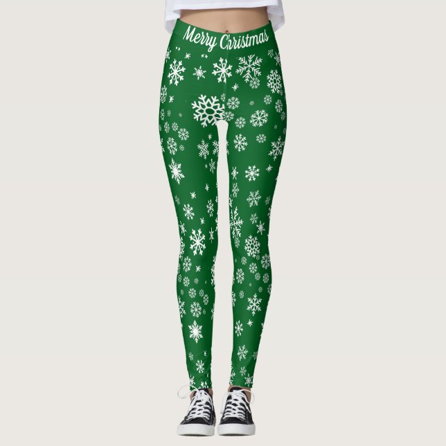 Legging Meias de Natal Personalizadas (Frente)
