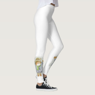 Legging Meias de Natal, Urso de Pelúcia