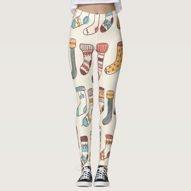 Legging Meias De Portão Bonitas: Simplicidade Escandinava. (Frente)