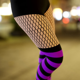 Legging Meias Roxas, Leggens De Rede De Pesca, Faux OTK