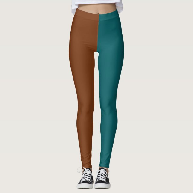 Legging Meio e Meio Decorativos (Frente)