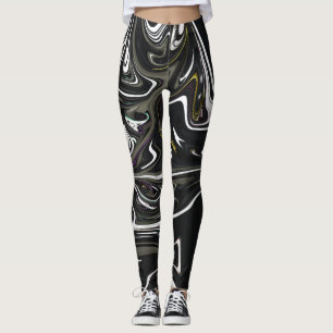 Legging Melhor abstrato, abstrato de pintura a