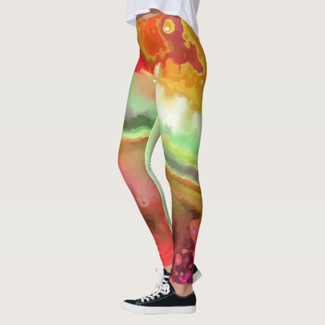 Legging Melhor Aquarela | Zazzle_Growth. (Esquerda)
