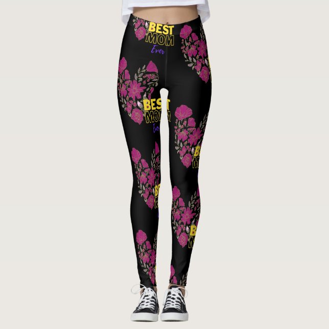 Legging melhor mãe sempre negra (Frente)