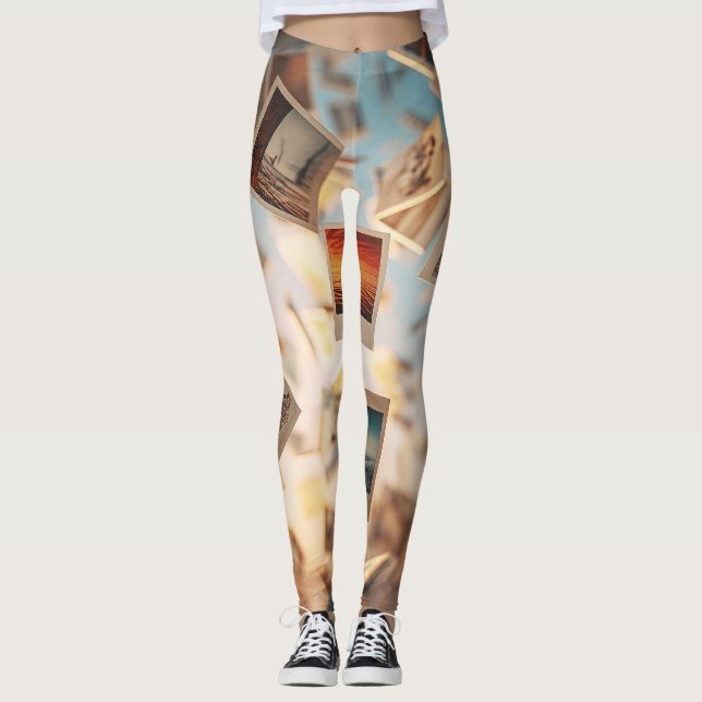 Legging Memórias Flutuantes de Polaroid (Frente)