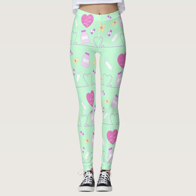 Legging menhera in mint (Frente)