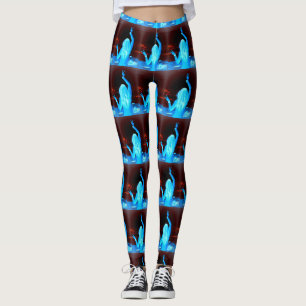 Legging menina azul do hippie
