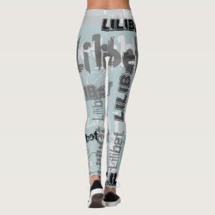 Legging Menina Meninos NOME Presentes Acessórios Verde Sag