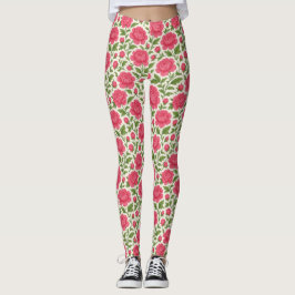 Legging Meninas Florais Lush Pink Peonies