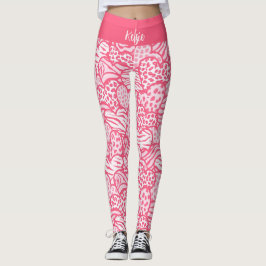 Legging Menino Pintado, Cor-de-Impressão, Cor-de-Rosa