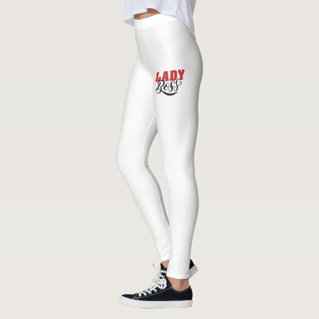 Legging Mentalidade de Dama Chefe – Design de Citação de M (Esquerda)