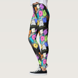 Legging Mentalidade Motivacional Sucesso Inspiração Design