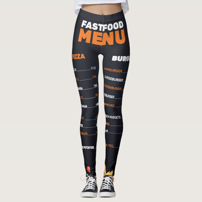 Legging Menu de Comida Rápida (Frente)