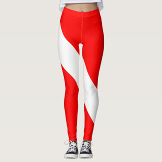 Legging Mergulho Sinalizador Scuba Diver para Baixo