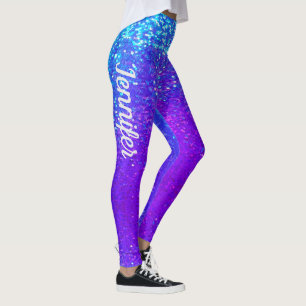 Legging Mermaid Sparkle Escala Purple corrida NAME