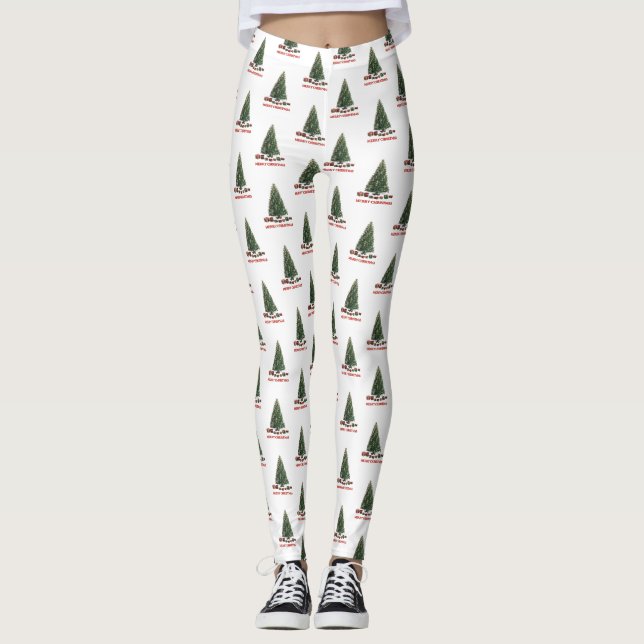 Legging Merry Christmas. Tree (design 1) with gifts (Frente)