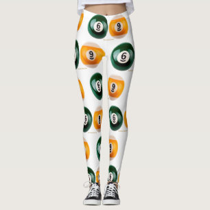 Legging Mesa de piscina 69 do SlipperyJoe, duas bolas de b
