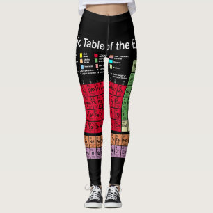 Legging Mesa periódica dos elementos