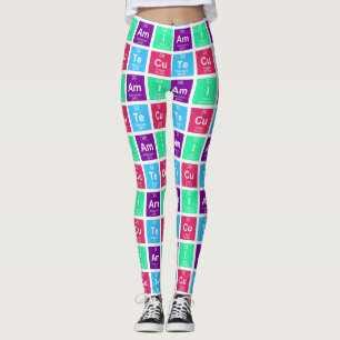 Legging mesa periódica química dos elementos: IAm CuTe