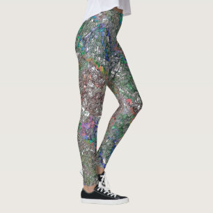 Legging Mess de peças coloridas que realmente não existem