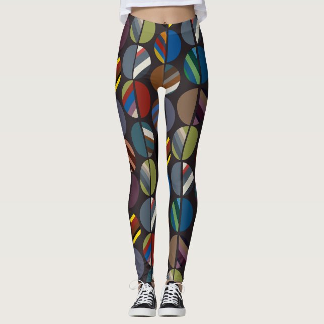 Legging Metades Ovalas em Faixa Masculina (Frente)