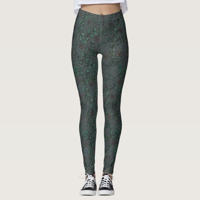 Legging Metal V floral (Frente)