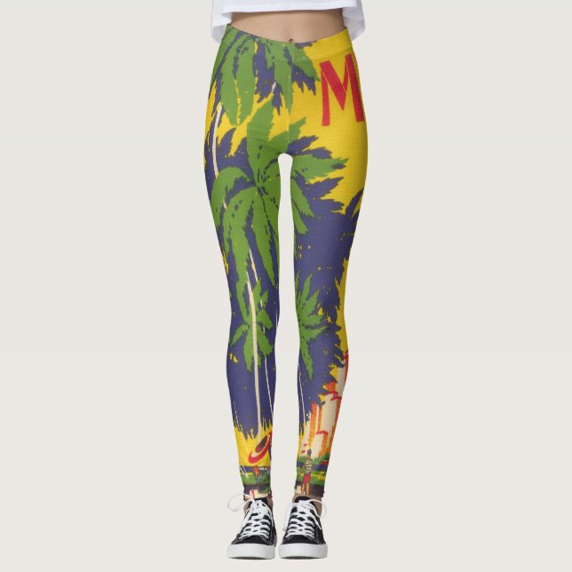 Legging Miami Flórida Vintage Década de 1930 (Frente)